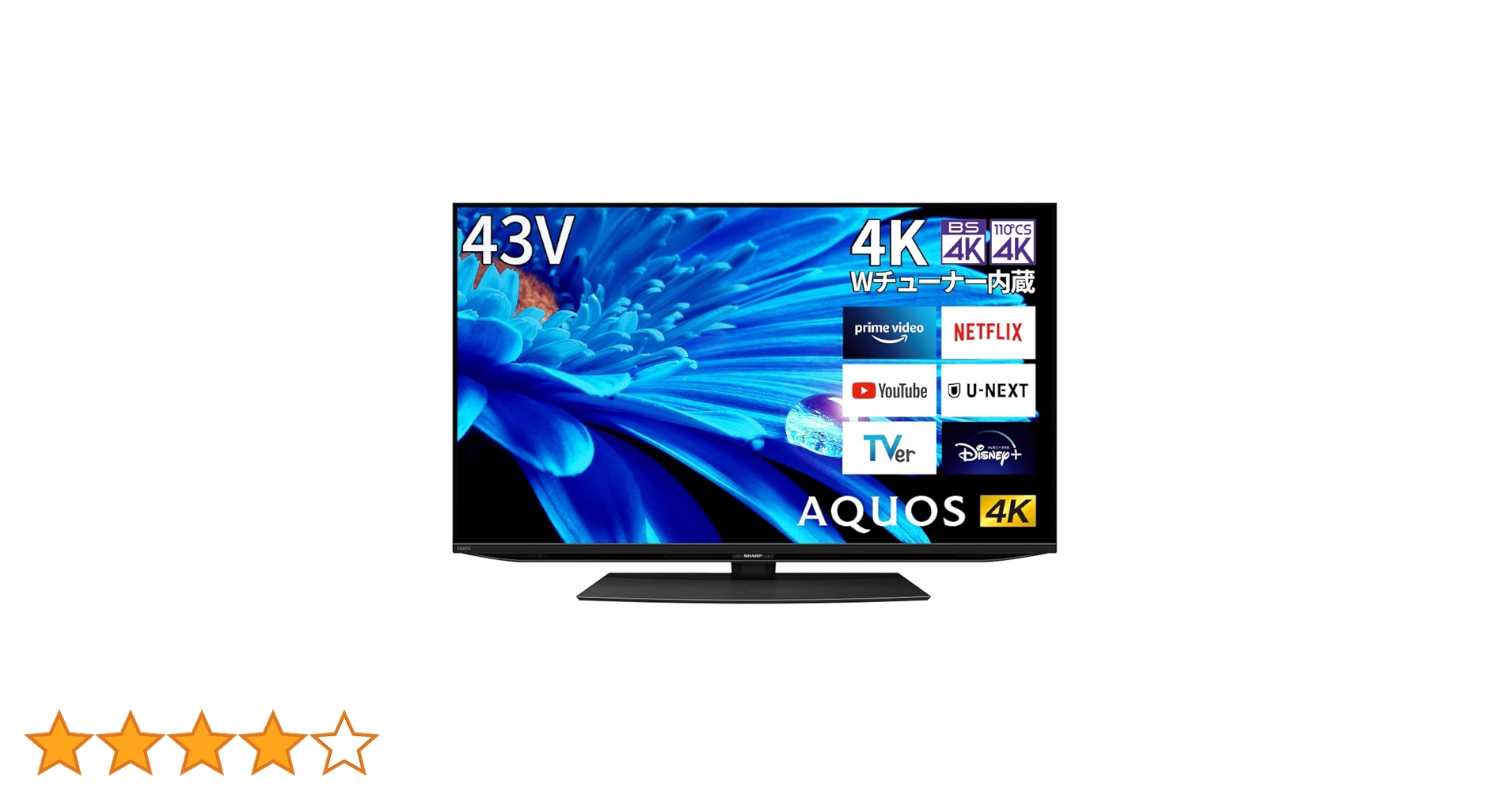 Amazon.co.jp: シャープ 43V型 4K 液晶 テレビ AQUOS 4T-C43EN2